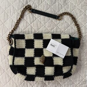 Kurt Geiger London :: Kensington Checkered Crochet Shoulder Bag